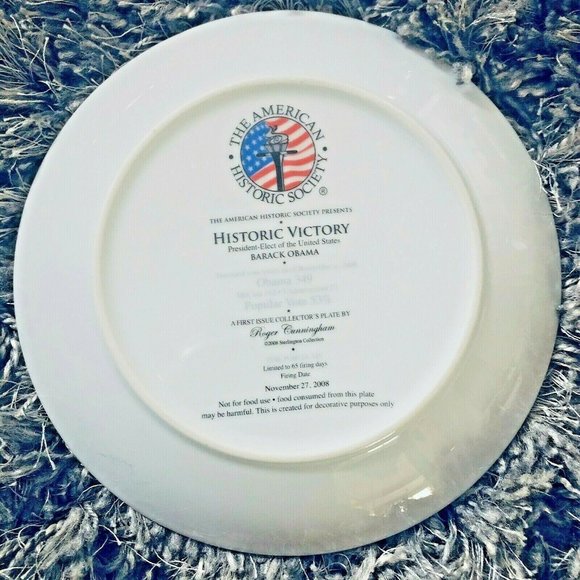 Barack Obama Change has Come Historic Plate 2008 - Picture 2 of 2